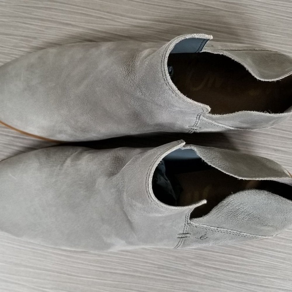 Sam Edelman Prentice Convertible Ankle Boot, Grey Leather, Womens Sizes 6 & 7 - Picture 8 of 9